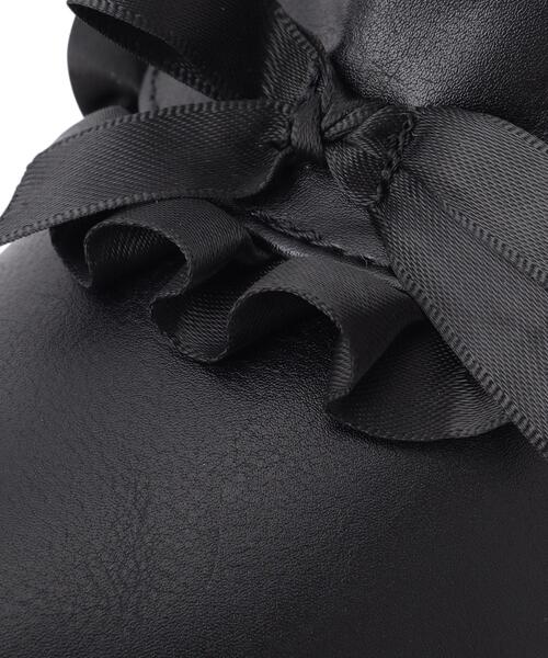 リボン3連フリルブーツ（ブーツ）｜cs T&P（シーエスティーアンドピー）