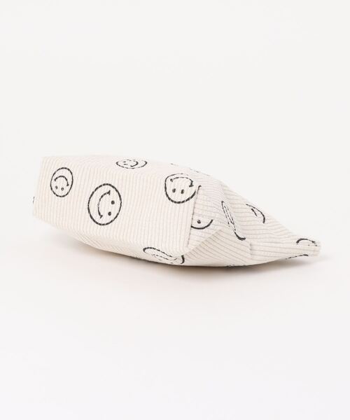 Pochi Pouch/スマイル柄 コーデュロイ ミニ ポーチ（ポーチ）｜Pochi