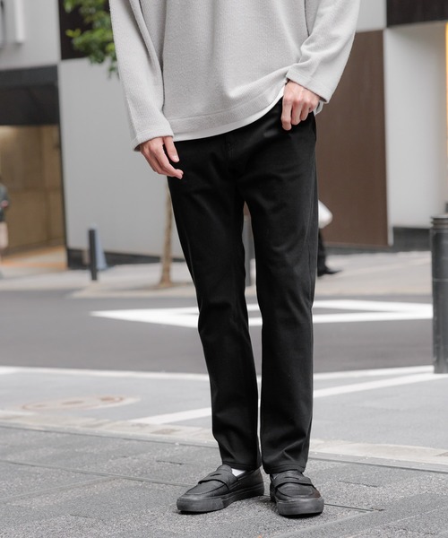 GLOBAL WORK Smile Seed Store（グローバルワーク スマイルシードストア）の「ストレッチツイル起毛スキニーパンツ/115890（その他パンツ・メンズ・ブラック/ネイビー/チャコール・SMALL/X-LARGE/LARGE/MEDIUM）」の2枚目の写真
