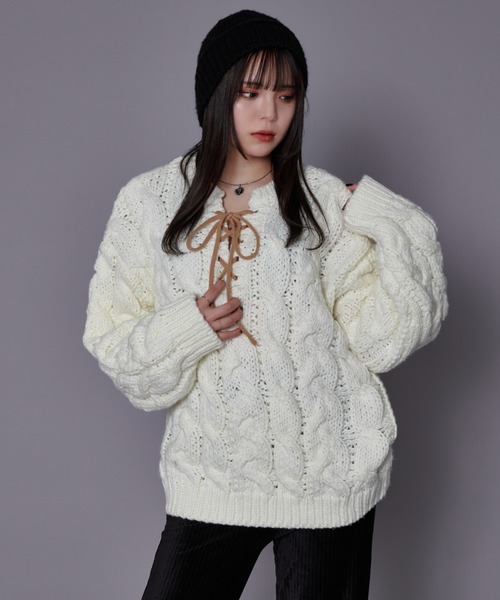 セール】Cable Knit Sweater / ケーブルニットセーター（ニット