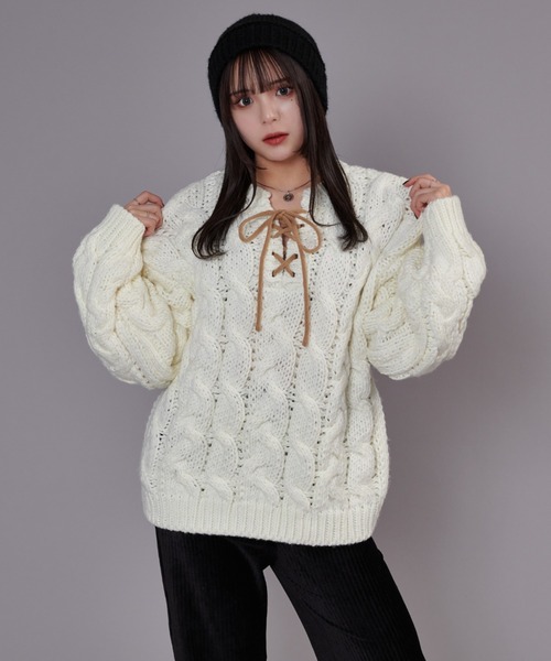 セール】Cable Knit Sweater / ケーブルニットセーター（ニット