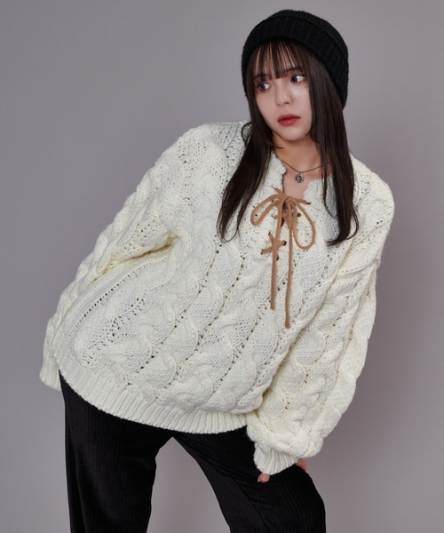 セール】Cable Knit Sweater / ケーブルニットセーター（ニット