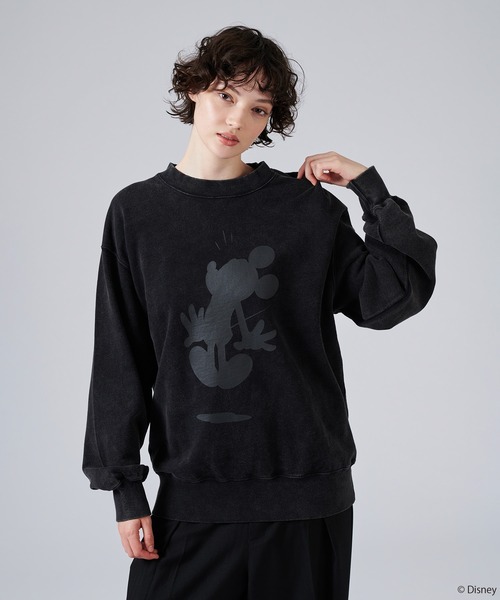 ONCILY（オンシェリー）の「【 Disney / Mickey Mouse 】SILHOUETTE MOTIF SWEAT / 【 ディズニー / ミッキーマウス 】シルエットモチーフスウェット（スウェット・メンズ・ネイビー/イエロー/グレー系その他/シルバー/グレー・MEDIUM/LARGE/SMALL）」の20枚目の写真