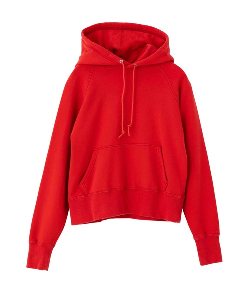 SEA（シー）の「コンパクトラグラン スウェットフーディ（スウェット・レディース・チャコールグレー/ホワイト/レッド・ONE SIZE）」の11枚目の写真