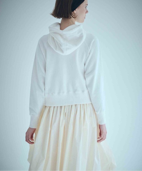 SEA（シー）の「コンパクトラグラン スウェットフーディ（スウェット・レディース・チャコールグレー/ホワイト/レッド・ONE SIZE）」の13枚目の写真