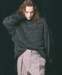 MAISON SPECIAL シルバー長袖ニット MAISON SPECIAL｜メゾンスペシャルのニット/セーター（シルバー