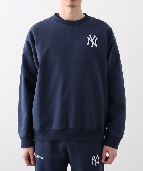 SPORTY&RICH（スポーティアンドリッチ）の「【SPORTY&RICH / スポーティアンドリッチ】YANKEES SERIF CREWNECK（スウェット・メンズ・ホワイト・LARGE/MEDIUM/SMALL）」の6枚目の写真
