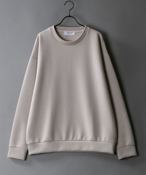 SITRY(シトリー)の「Cardboard Knit Sweat Shirt/別注 ダンボールニット オーバーサイズ トレーナー スウェット レディース メンズ(スウェット・メンズ・チャコール/ネイビー/ホワイト系その他/オフホワイト/ホワイト系その他2/ブラック系その他/ブラック/グレイッシュベージュ/ブラック系その他2・M/L/LL)」の8枚目の写真
