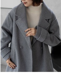 【nAvy】 Pコート アウター ミドル丈