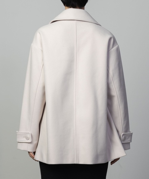NAVY(ネイビー)の「【nAvy】 Pコート アウター ミドル丈(ピーコート・レディース・杢グレー/アイボリー/ネイビー・M/L)」の10枚目の写真
