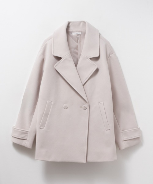 NAVY(ネイビー)の「【nAvy】 Pコート アウター ミドル丈(ピーコート・レディース・杢グレー/アイボリー/ネイビー・M/L)」の20枚目の写真