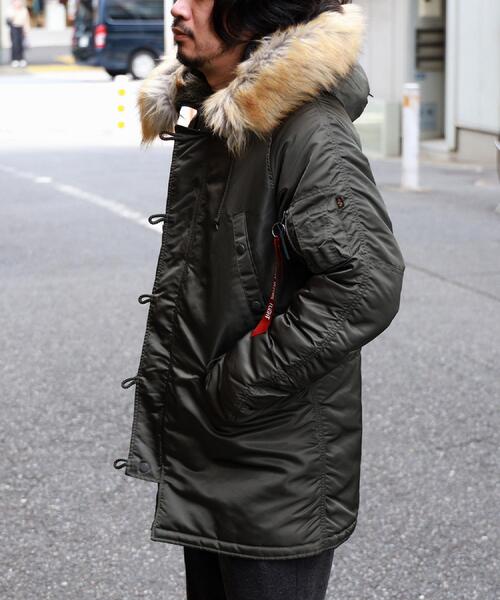 Alpha Industries(アルファインダストリーズ)の「ALPHA(アルファ)【メンズ】【WEB限定】Nー3Bジャケット ジャパンスペック/2WAY(ミリタリージャケット・メンズ・グレー・S/M/L/XL)」の17枚目の写真