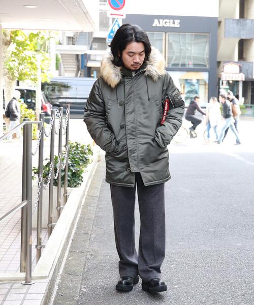 Alpha Industries(アルファインダストリーズ)の「ALPHA(アルファ)【メンズ】【WEB限定】Nー3Bジャケット ジャパンスペック/2WAY(ミリタリージャケット・メンズ・グレー・S/M/L/XL)」の19枚目の写真