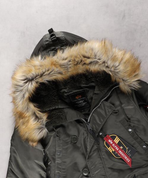 Alpha Industries(アルファインダストリーズ)の「ALPHA(アルファ)【メンズ】【WEB限定】Nー3Bジャケット ジャパンスペック/2WAY(ミリタリージャケット・メンズ・グレー・S/M/L/XL)」の20枚目の写真
