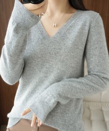 blackdia ocean シンプルVネックニット