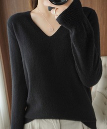 blackdia ocean シンプルVネックニット