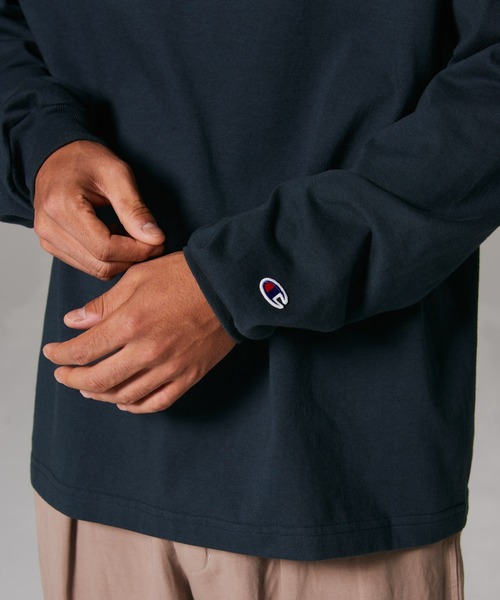 Champion(チャンピオン)の「【Champion/チャンピオン】メンズ MADE IN USA ティーテンイレブン ロングスリーブTシャツ(Tシャツ/カットソー・メンズ・ホワイト/ネイビー/ブラック/レッド系その他7/モスグリーン/シルバーグレー・X-LARGE/LARGE/MEDIUM/SMALL)」の22枚目の写真
