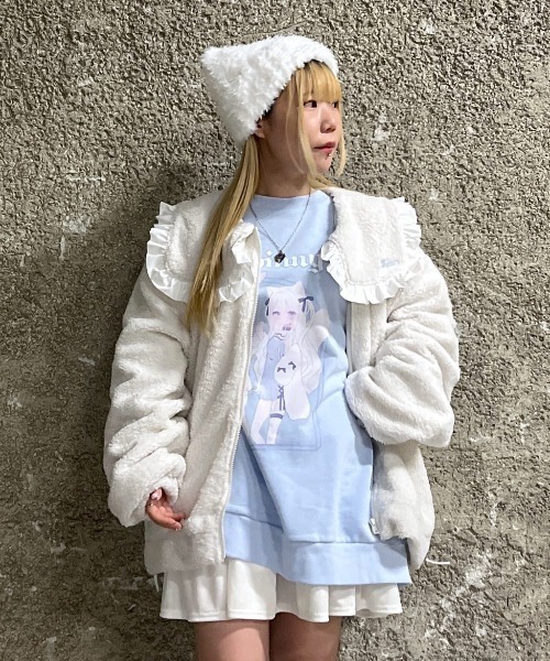 トレーナー スウェット Whinny/超天使ねこうさすうぇ~ レディース Whinny トレーナー スウェット Whinny/超天使ねこうさすうぇ
