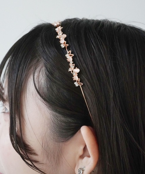 Port（ポート）の「【 Port / ポート 】 パール ビジュー メタル カチューシャ_（カチューシャ・レディース・ゴールド/ゴールド系その他/ピンクゴールド・FREE）」の22枚目の写真