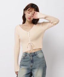 3.3 Field Trip／リブニットカーデ