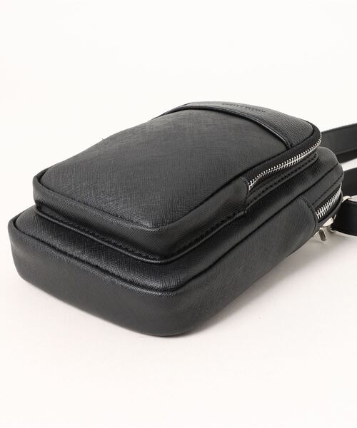 メタルZIP仕様 サフィアーノフェイクレザー 縦型 ミニショルダーバッグ（ショルダーバッグ）｜UNION STATION（ユニオンステーション）