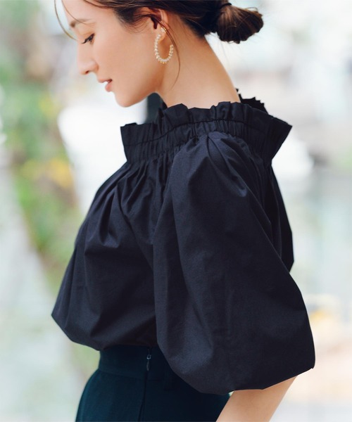 フリルオフショルダーボリュームブラウス（シャツ/ブラウス）｜ur 
