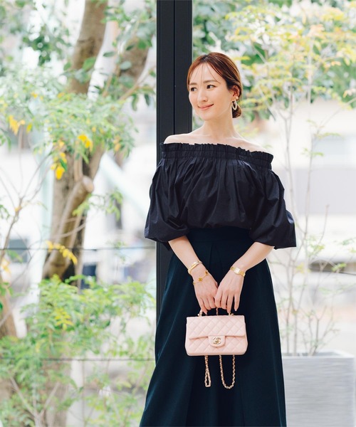 フリルオフショルダーボリュームブラウス（シャツ/ブラウス）｜ur 