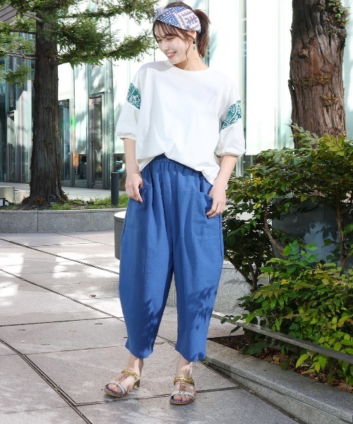 チチカカ(チチカカ)の「チェンマイコットンバルーンパンツ【WEB限定】(その他パンツ・レディース・ベージュ/ナチュラル/ブルー・FREE)」の14枚目の写真