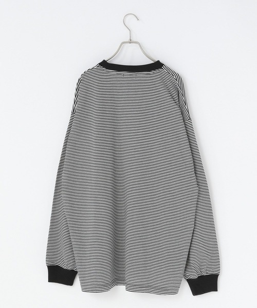 LOWRYS FARM（ローリーズファーム）の「ＴＥＤＤＹＢＥＡＲマルチボーダーＬＳ　 290284（Tシャツ/カットソー・メンズ・ブラック/ブルー・MEDIUM/LARGE）」の3枚目の写真