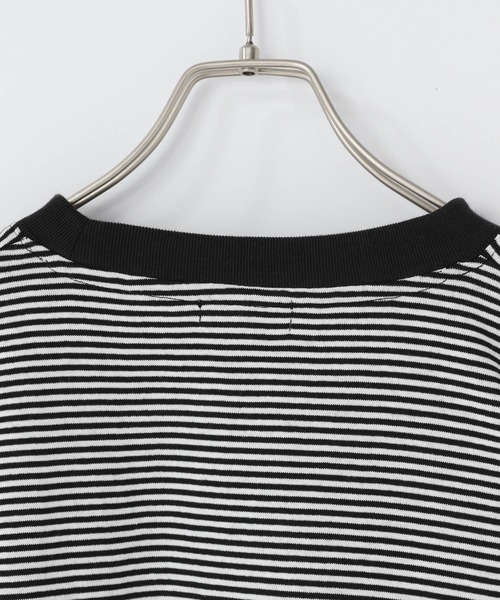 LOWRYS FARM（ローリーズファーム）の「ＴＥＤＤＹＢＥＡＲマルチボーダーＬＳ　 290284（Tシャツ/カットソー・メンズ・ブラック/ブルー・MEDIUM/LARGE）」の8枚目の写真