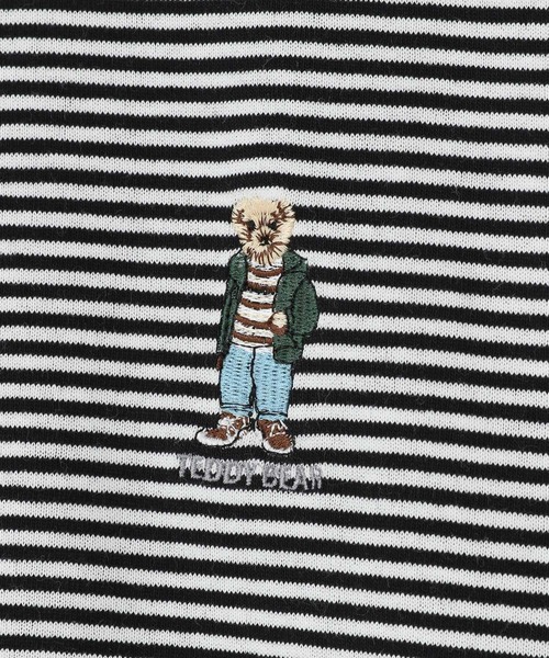 LOWRYS FARM（ローリーズファーム）の「ＴＥＤＤＹＢＥＡＲマルチボーダーＬＳ　 290284（Tシャツ/カットソー・メンズ・ブラック/ブルー・MEDIUM/LARGE）」の9枚目の写真
