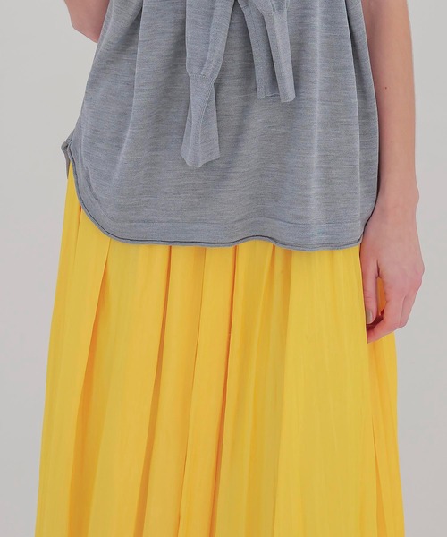 DRESSLAVE(ドレスレイブ)の「random tack asymmetry skirt(ランダムタックアシンメトリースカート)(スカート・レディース・イエロー/ブルー・38)」の5枚目の写真