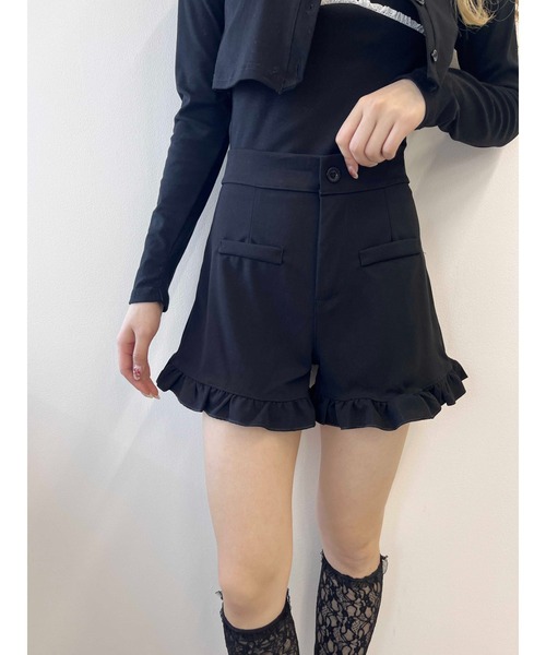 PHILLY（フィリー）の「【PHILLY】フリルショートパンツ（その他パンツ・レディース・グレー/ブラック・FREE）」の4枚目の写真