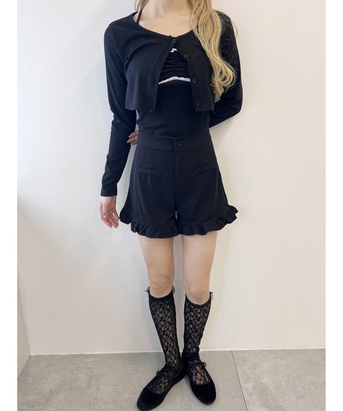 PHILLY（フィリー）の「【PHILLY】フリルショートパンツ（その他パンツ・レディース・グレー/ブラック・FREE）」の5枚目の写真