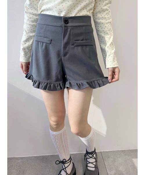 PHILLY（フィリー）の「【PHILLY】フリルショートパンツ（その他パンツ・レディース・グレー/ブラック・FREE）」の9枚目の写真