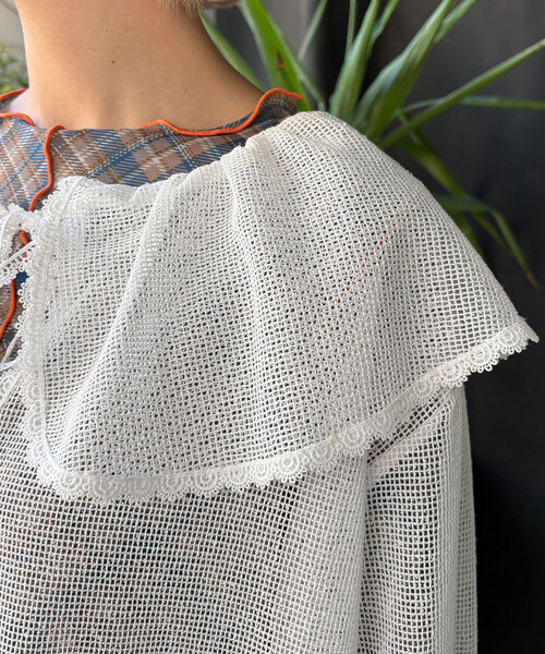 HELLO.SANFRANCISCO（ハローサンフランシスコ）の「【HELLO.SANFRANCISCO/ハローサンフランシスコ】メッシュレースボレロブラウス（シャツ/ブラウス・レディース・オフホワイト/ブラック/ピンク/イエロー・ONE SIZE）」の17枚目の写真