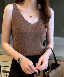 ラメニットタンクトップ