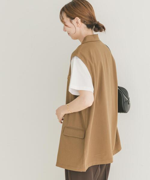ITEMS URBANRESEARCH(アイテムズ アーバンリサーチ)の「ダブルブレストジレ(ベスト・レディース・ブラック/キャメル・FREE)」の3枚目の写真