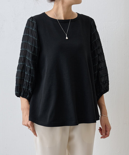 【美品】BEARDSLEY ニット　レディースF A24@2 ビッグニットタートル(ショート) （ニット・セーター