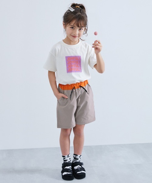 devirock(デビロック)の「シワになりにくい ウエスト切り替え ハーフパンツ(その他パンツ・キッズ・グリーン系/ベージュ系/スミクロ/ダークオリーブ/ブルーグレー/ダークオレンジ・160cm/150cm/140cm/130cm/120cm/110cm/100cm)」の8枚目の写真
