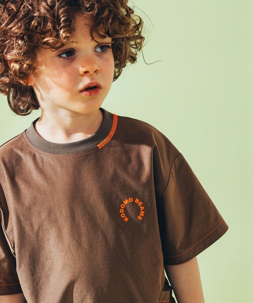 こども ビームス(コドモビームス)の「【UVカット/速乾】水陸両用 サイドポケット Tシャツ 2025SS(100~140cm)(Tシャツ/カットソー・キッズ・カーキ/オリーブ・100/110/120/130/140)」の3枚目の写真