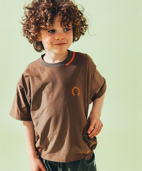 こども ビームス(コドモビームス)の「【UVカット/速乾】水陸両用 サイドポケット Tシャツ 2025SS(100~140cm)(Tシャツ/カットソー・キッズ・カーキ/オリーブ・100/110/120/130/140)」の5枚目の写真