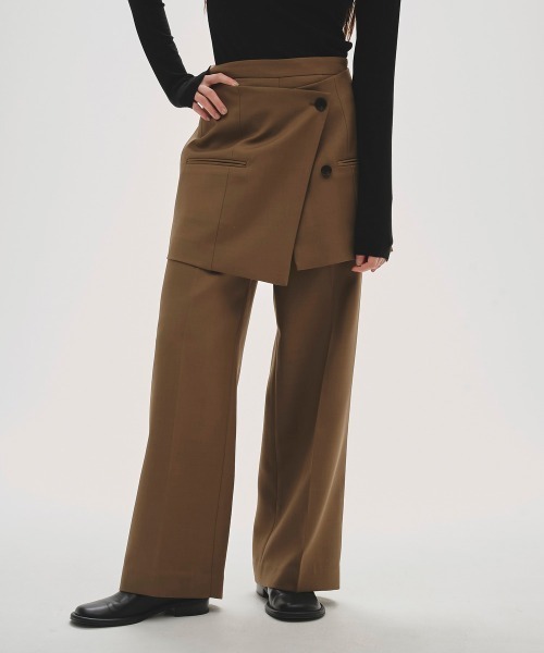 todayful Layered Twill Trousers 38サイズ Layered Twill Trousers(その他パンツ)|TODAYFUL(トゥデイ