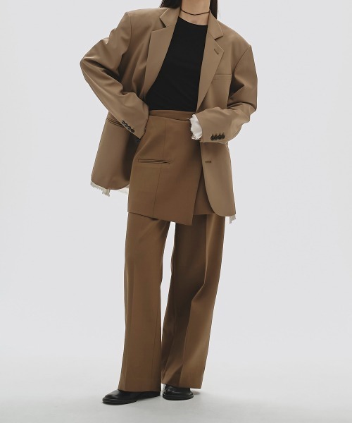 TODAYFUL・Highwaist layered pants TODAYFUL トゥデイフル Layered Twill Trousers 即日発送