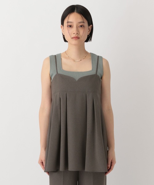 A part by（アパートバイ）の「リネンライクキャミソール（キャミソール・レディース・ライトグリーン/チャコールグレー/ライトベージュ・FREE）」の19枚目の写真