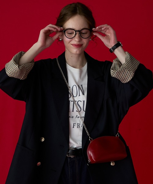 BONLECILL Marche(ボンルシールマルシェ)の「【BONLECILL Marche】《ショルダーポーチ付き》ワンハンドル バケットショルダーバッグ(ショルダーバッグ・レディース・ブラック/ブラウン/レッド/キャメル・FREE)」の5枚目の写真