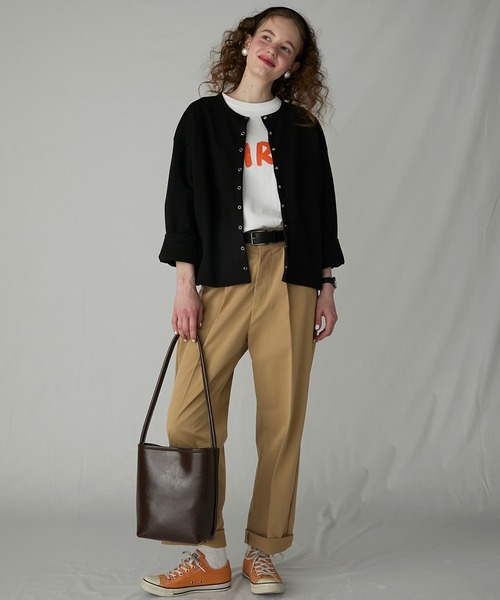 BONLECILL Marche(ボンルシールマルシェ)の「【BONLECILL Marche】《ショルダーポーチ付き》ワンハンドル バケットショルダーバッグ(ショルダーバッグ・レディース・ブラック/ブラウン/レッド/キャメル・FREE)」の11枚目の写真