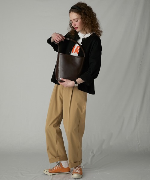 BONLECILL Marche(ボンルシールマルシェ)の「【BONLECILL Marche】《ショルダーポーチ付き》ワンハンドル バケットショルダーバッグ(ショルダーバッグ・レディース・ブラック/ブラウン/レッド/キャメル・FREE)」の10枚目の写真