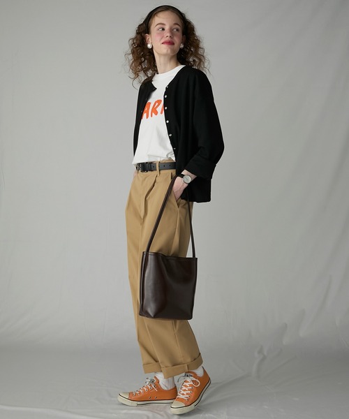 BONLECILL Marche(ボンルシールマルシェ)の「【BONLECILL Marche】《ショルダーポーチ付き》ワンハンドル バケットショルダーバッグ(ショルダーバッグ・レディース・ブラック/ブラウン/レッド/キャメル・FREE)」の20枚目の写真
