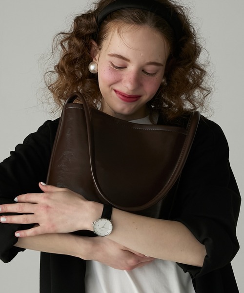BONLECILL Marche(ボンルシールマルシェ)の「【BONLECILL Marche】《ショルダーポーチ付き》ワンハンドル バケットショルダーバッグ(ショルダーバッグ・レディース・ブラック/ブラウン/レッド/キャメル・FREE)」の17枚目の写真
